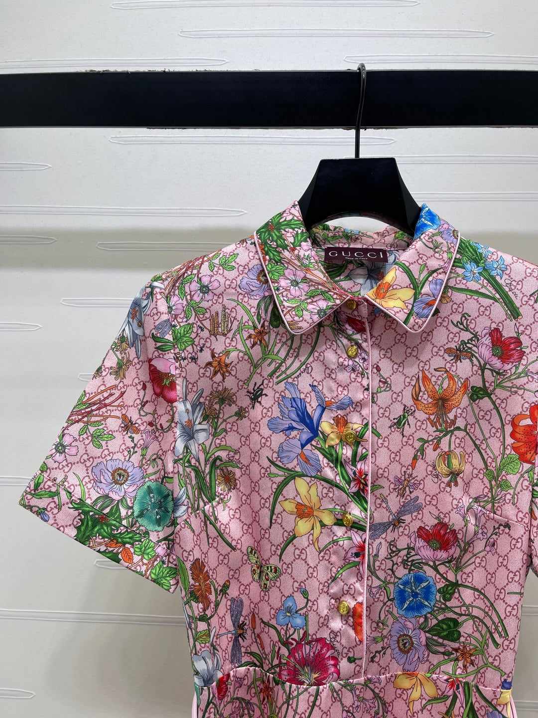 GUCCI 26S SHORT-SLEEVE SHIRT DRESS 444
