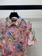 GUCCI 26S SHORT-SLEEVE SHIRT DRESS 444