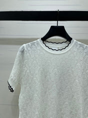 DIOR 26S SHORT-SLEEVE KNIT TOP 1387