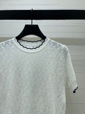DIOR 26S SHORT-SLEEVE KNIT TOP 1387