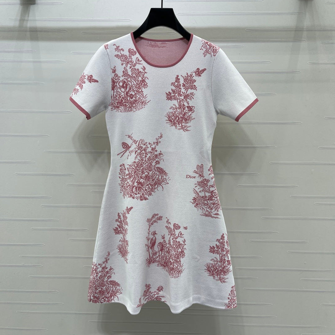 DIOR 26S SHORT-SLEEVE KNIT DRESS 1359