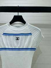 CHANEL 26S SHORT-SLEEVE KNIT TOP 1340