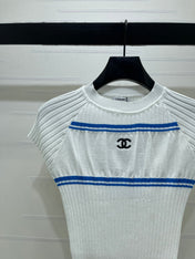 CHANEL 26S SHORT-SLEEVE KNIT TOP 1340