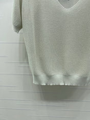 CHANEL 26S SHORT-SLEEVE KNIT TOP 1332