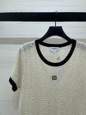 CHANEL 26S SHORT-SLEEVE KNIT TOP 1321