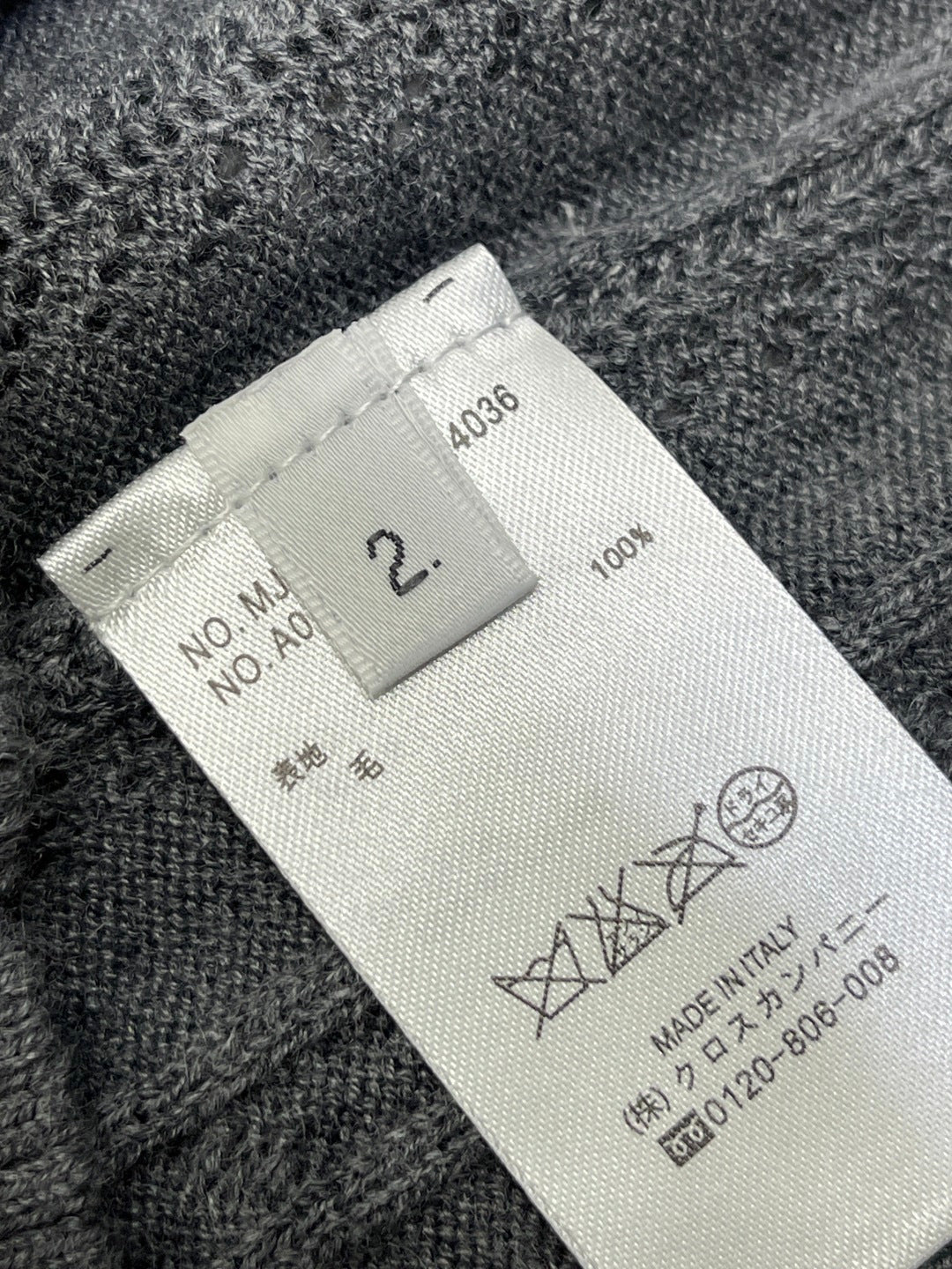 THOM 26S ROUND-NECK KNIT CARDIGAN 302
