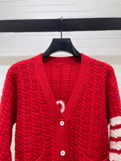THOM 26S V-NECK KNIT CARDIGAN 317
