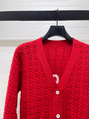 THOM 26S V-NECK KNIT CARDIGAN 317
