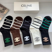 CELINE 26S CREW SOCKS 550711 (1 BOX)