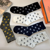 HERMES 26S CREW SOCKS 558896 (1 BOX)