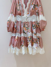 ZIMMERMANN 26S LACE TRIM SHORT DRESS STYLE 37