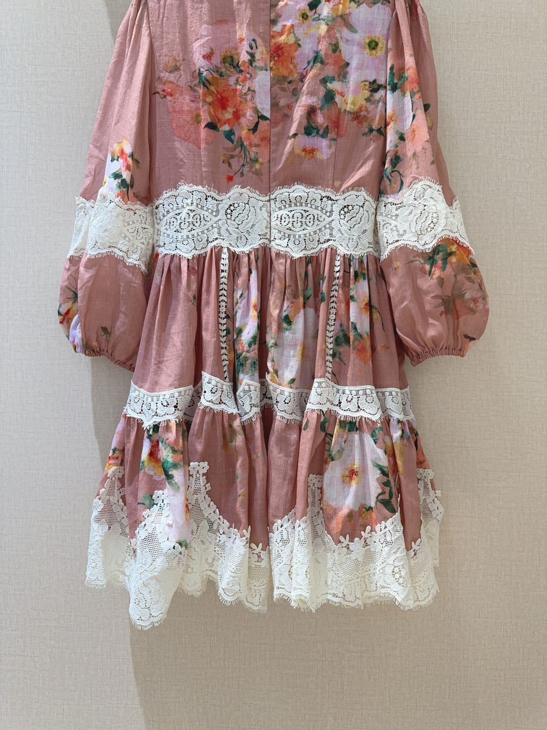ZIMMERMANN 26S LACE TRIM SHORT DRESS STYLE 37