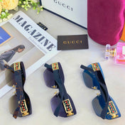 MIRRORED BUTTERFLY FRAME SUNGLASSES 571497 IN ACETATE EMBOSSED LOGO