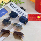 C DE RECTANGULAR SUNGLASSES  578002 IN METAL