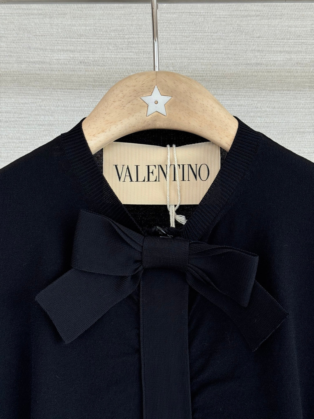 VALENTINO 26S BOW-DETAIL LONG-SLEEVE TOP 370