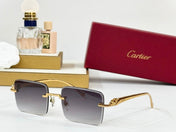 PANTHÈRE RIMLESS SQUARE FRAME SUNGLASSES 564103 IN METAL