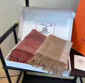 HERMES 25S SCARF 190 IN CASHMERE 854634