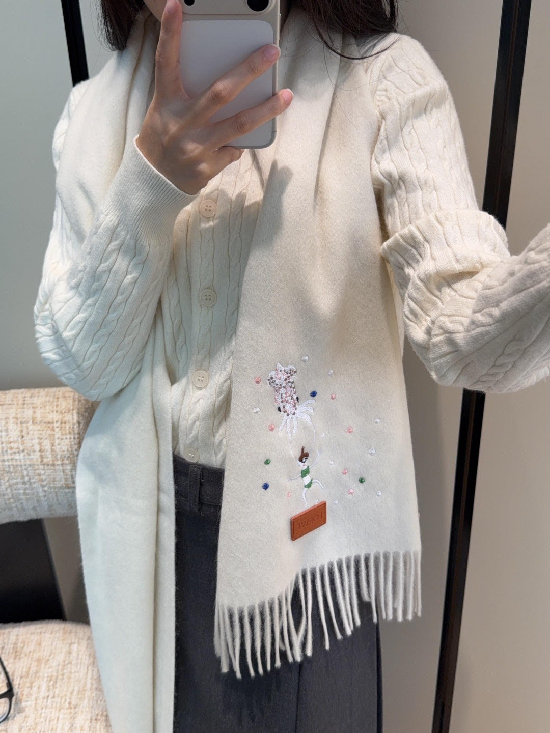 LOEWE 26S SCARF 180 IN CASHMERE 134515