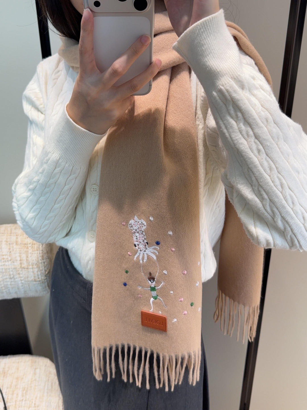 LOEWE 26S SCARF 180 IN CASHMERE 134516