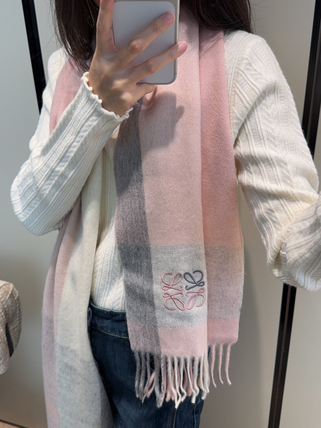 LOEWE 26S SCARF 180 IN CASHMERE 160617