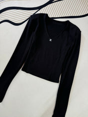 CHANEL 25S V-NECK T-SHIRT 608