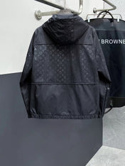 LV HOODED JACKET BLACK 239027