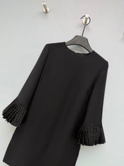 VALENTINO 26S PLEATED SLEEVE DRESS 134