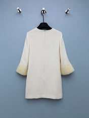 VALENTINO 26S PLEATED SLEEVE DRESS 133