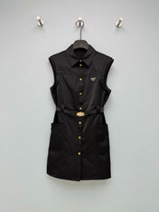 PRADA 26S SLEEVELESS COLLARED DRESS STYLE 867