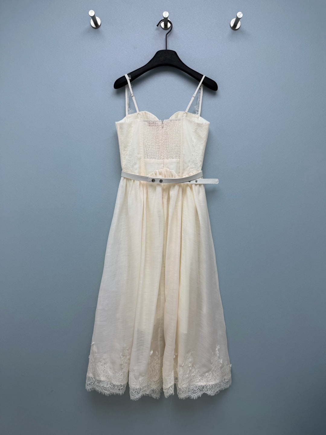 ZIMMERMANN 26S LACE-TRIM CORSET MIDI DRESS 319