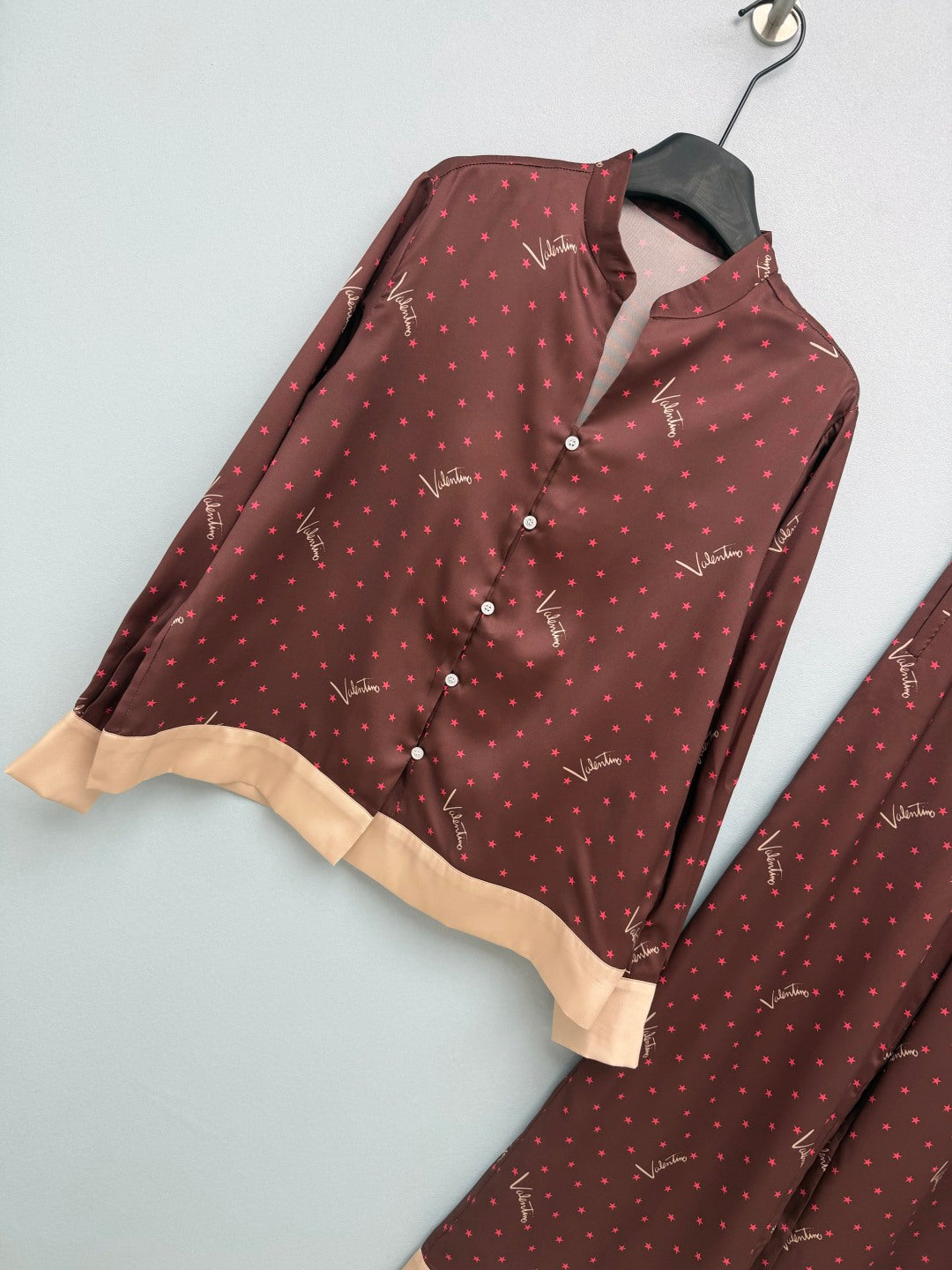 VALENTINO 26S SHIRT & WIDE-LEG PANTS SET 374