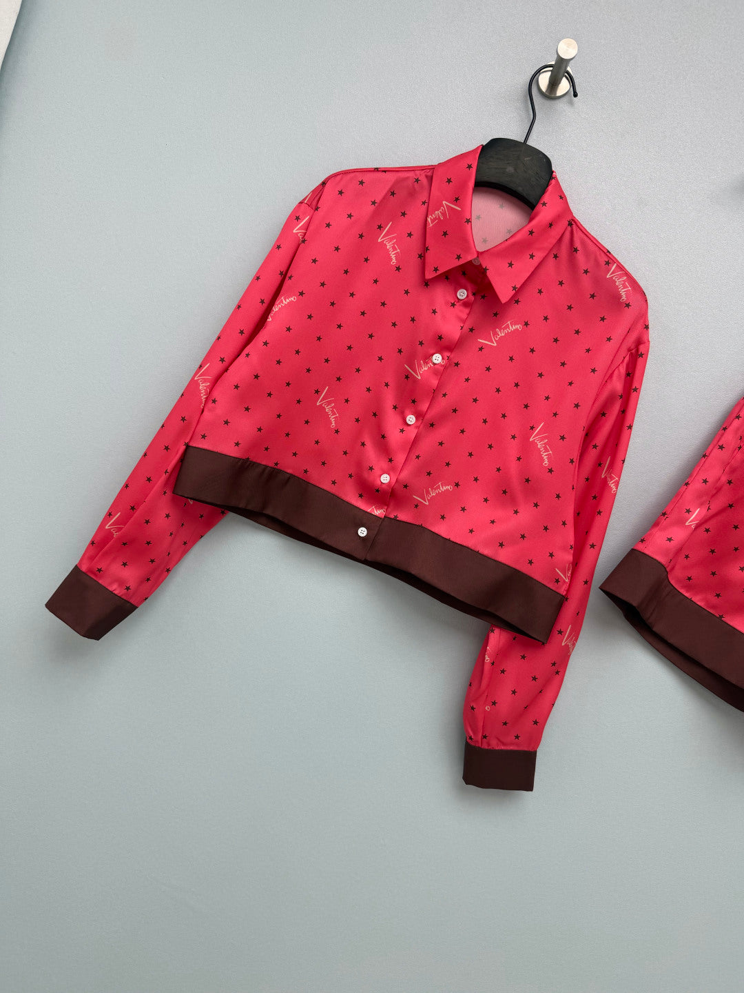 VALENTINO 26S LONG-SLEEVE SHIRT & SHORTS SET 372