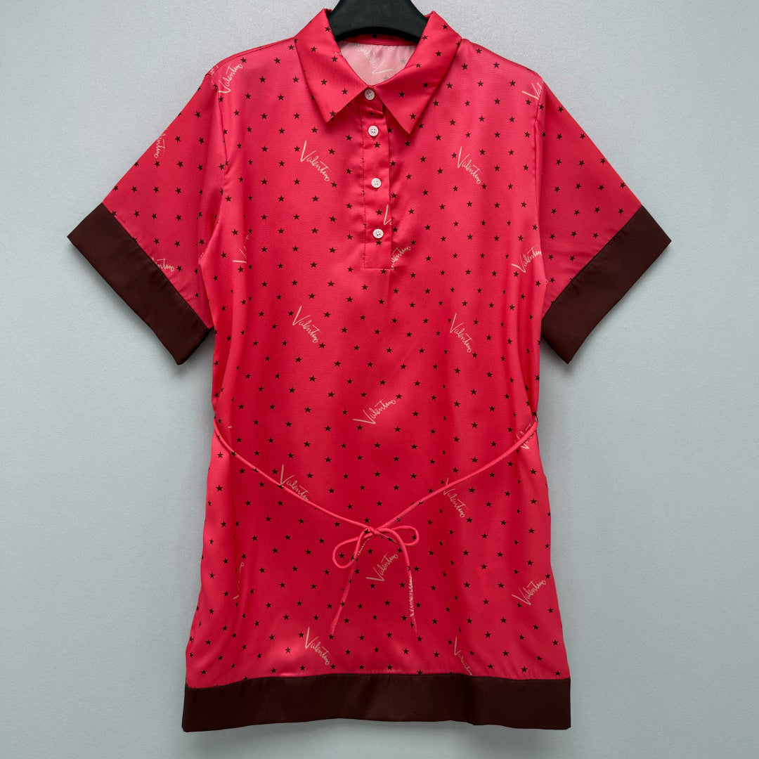VALENTINO 26S SHORT-SLEEVE POLO DRESS 371