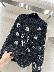 CHANEL 26S CASHMERE BLEND KNIT SWEATER 731