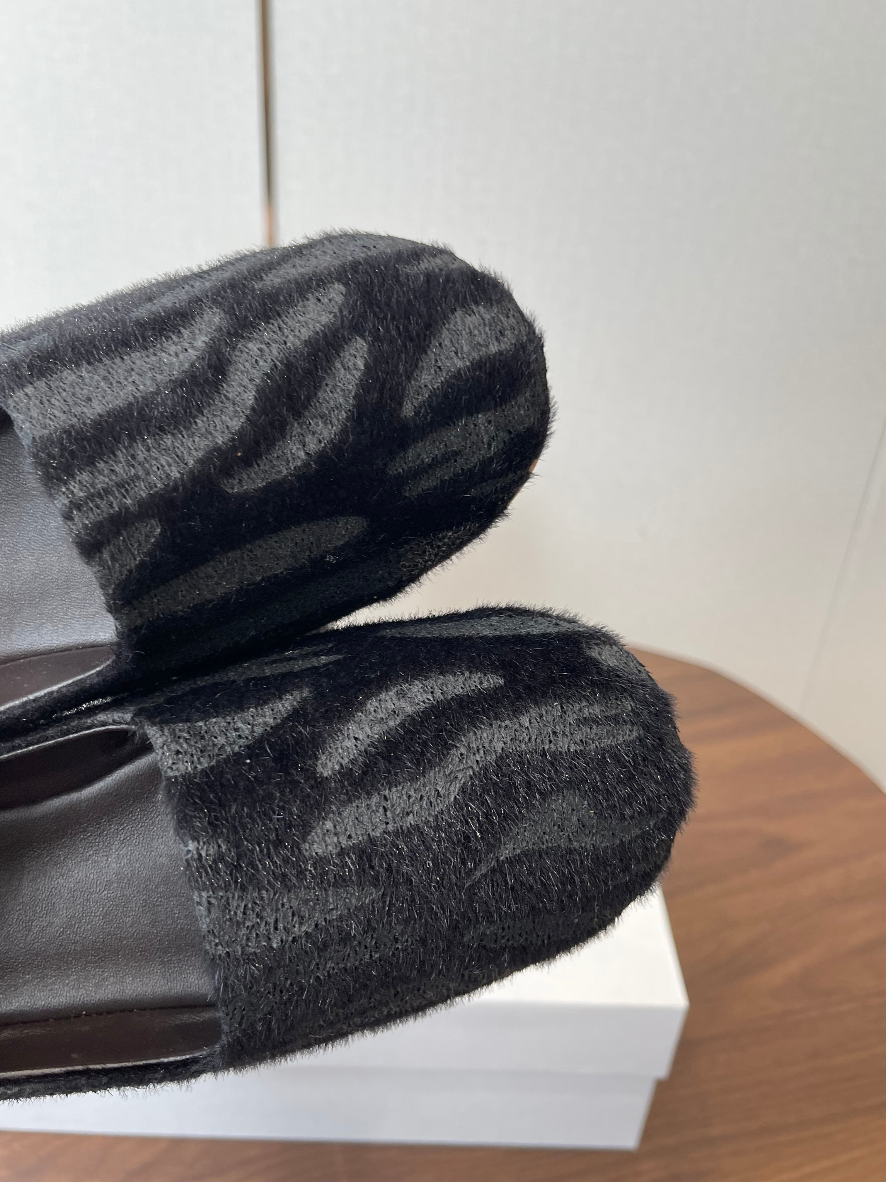 THE ROW 26S MARY JANES IN BLACK ZEBRA PRINT PONY HAIR