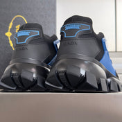 PRADA 26S CLOUDBUST THUNDER SNEAKERS 60MM IN DARK BLUE MESH FABRIC AND TPU