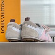 LV 26S SNEAKERINA SNEAKERS IN GREY FABRIC AND SUEDE