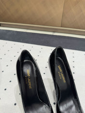 NORMA PUMPS IN BLACK GLOSSY SHEEPSKIN