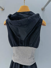 MIUMIU 26S SLEEVELESS HOODED DRESS 904