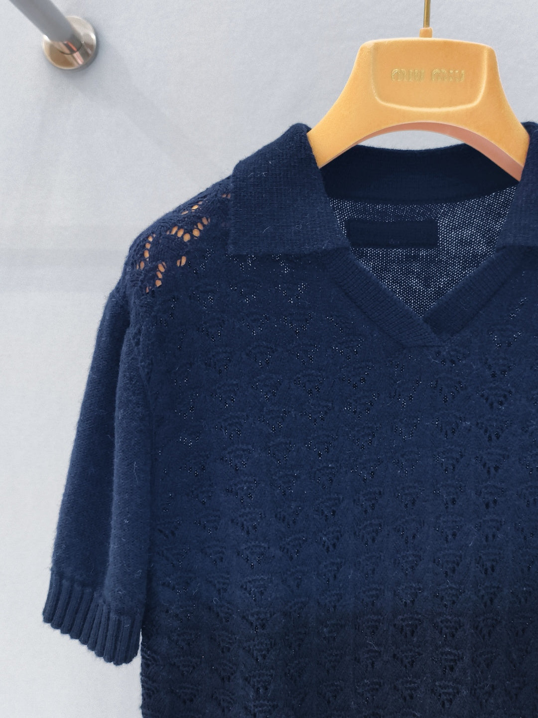 MIUMIU 26S KNITTED POLO SHIRT 881