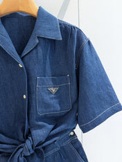 PRADA 26S DENIM JUMPSUIT 996