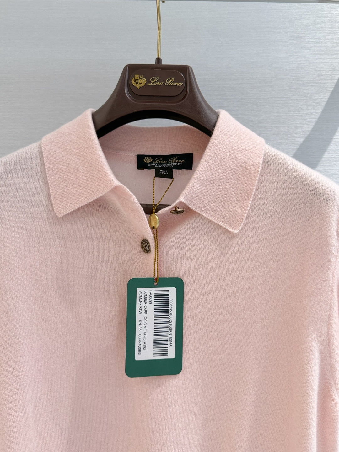 LORO PIANA 26S KNIT POLO SHIRT 904