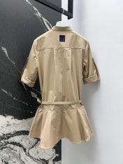 Loewe 25 Shirt Dress Beige Cotton