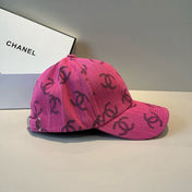 CHANEL 26S PATTERNED DENIM BASEBALL CAP 337793