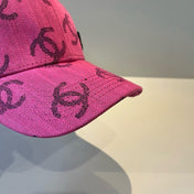 CHANEL 26S PATTERNED DENIM BASEBALL CAP 337793