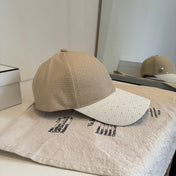 CHANEL 26S CRYSTAL-EMBELLISHED BASEBALL CAP 337796