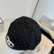 CHANEL 26S CRYSTAL-EMBELLISHED BASEBALL CAP 337801