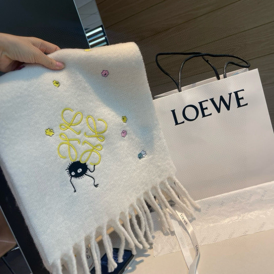 LOEWE 26S SCARF 185 IN WOOL MOHAIR 901963