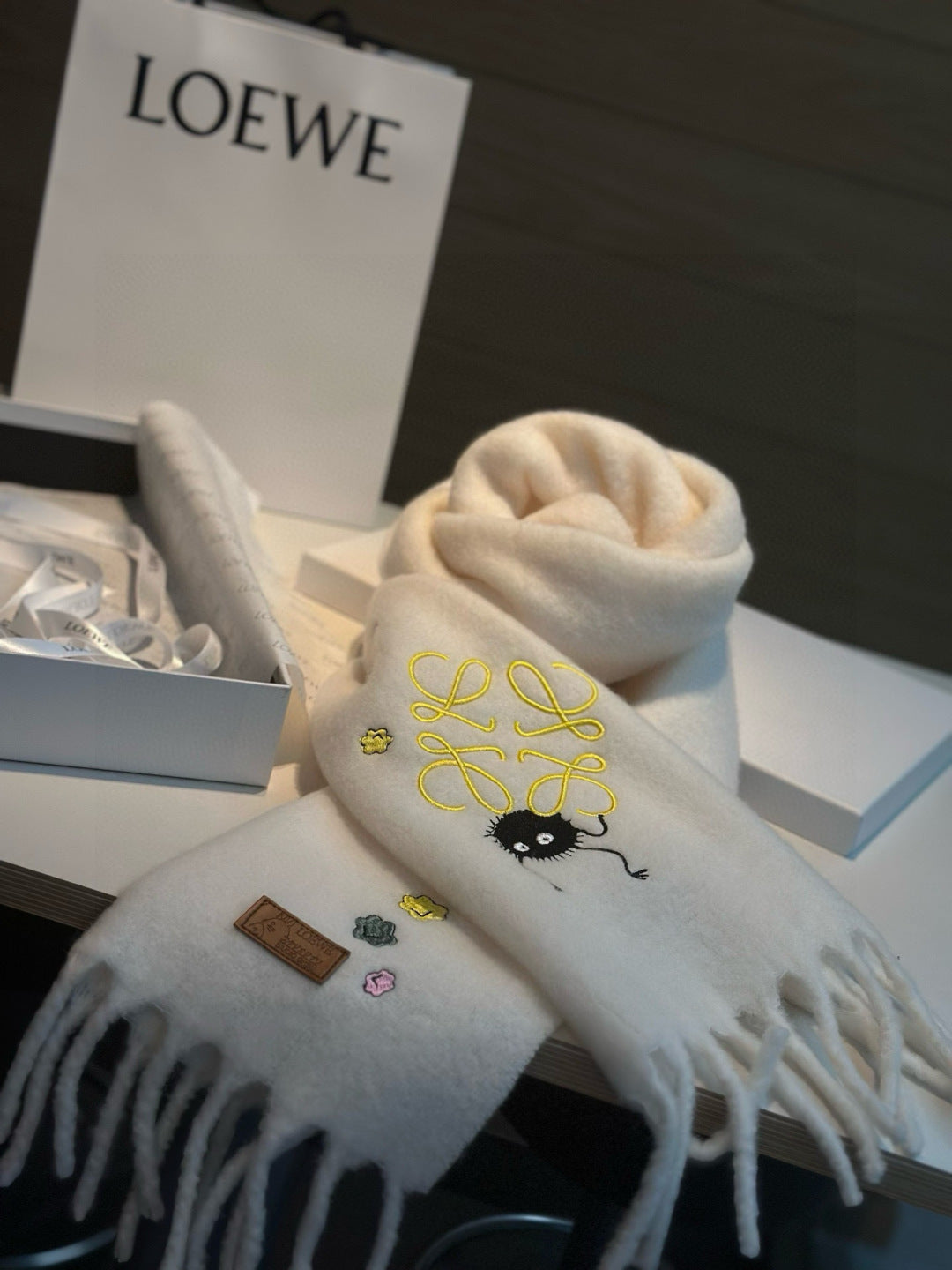 LOEWE 26S SCARF 185 IN WOOL MOHAIR 901963