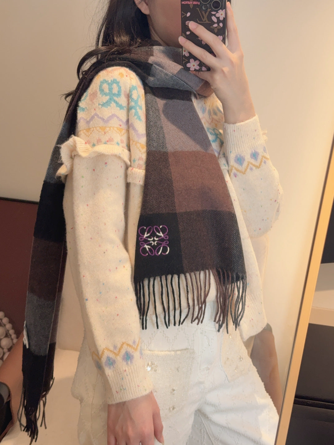 LOEWE 26S SCARF 180 IN CASHMERE 115484